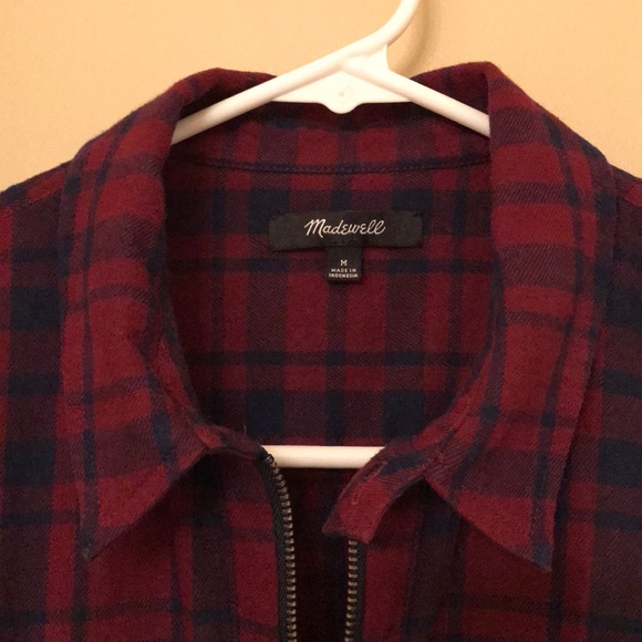 MADEWELL Popover Flannel with Zipper - Picture 4 of 5